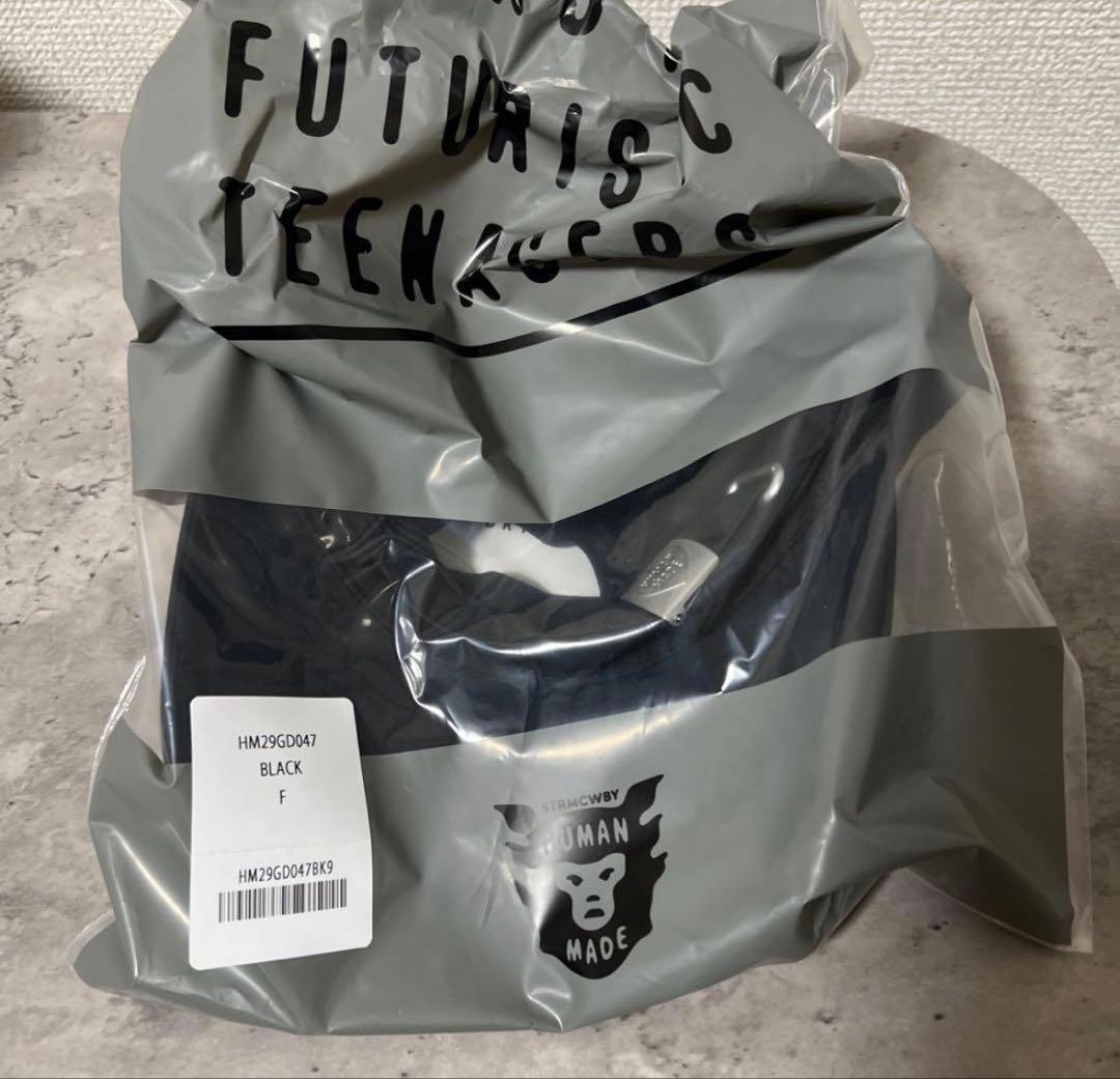 HUMAN MADE 5PANEL NYLON CAP　BLACK