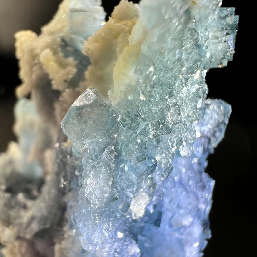 ヤオガンシャン産　「雪の城」「天使像」フローライト　シュガーフローライト