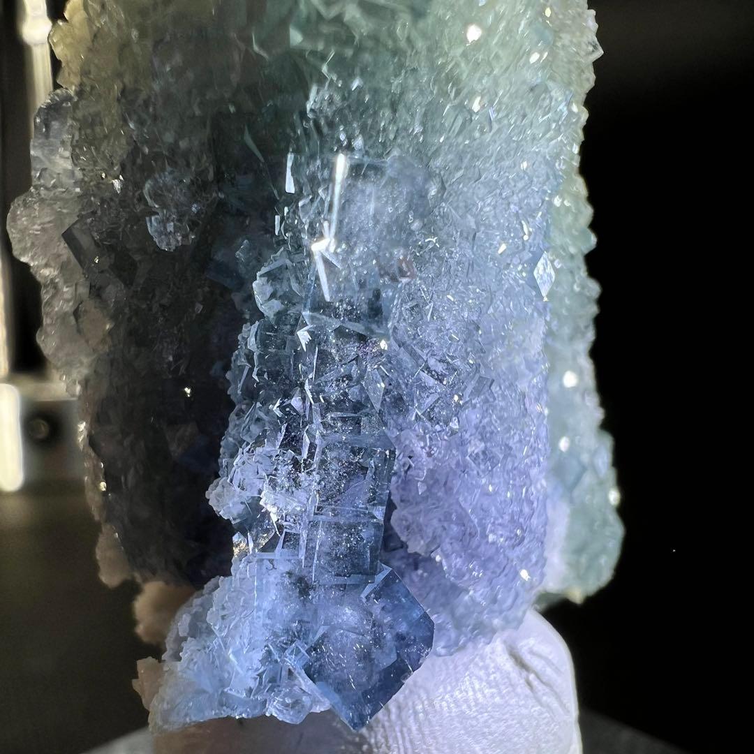 ヤオガンシャン産　「雪の城」「天使像」フローライト　シュガーフローライト