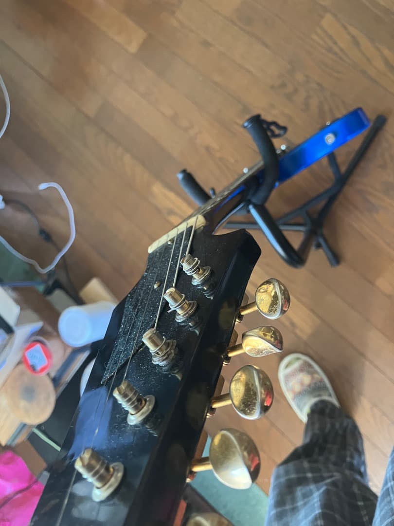 わ*ー様 ジャンク品！bunny firebird ブルー ソリッドボディ エレ