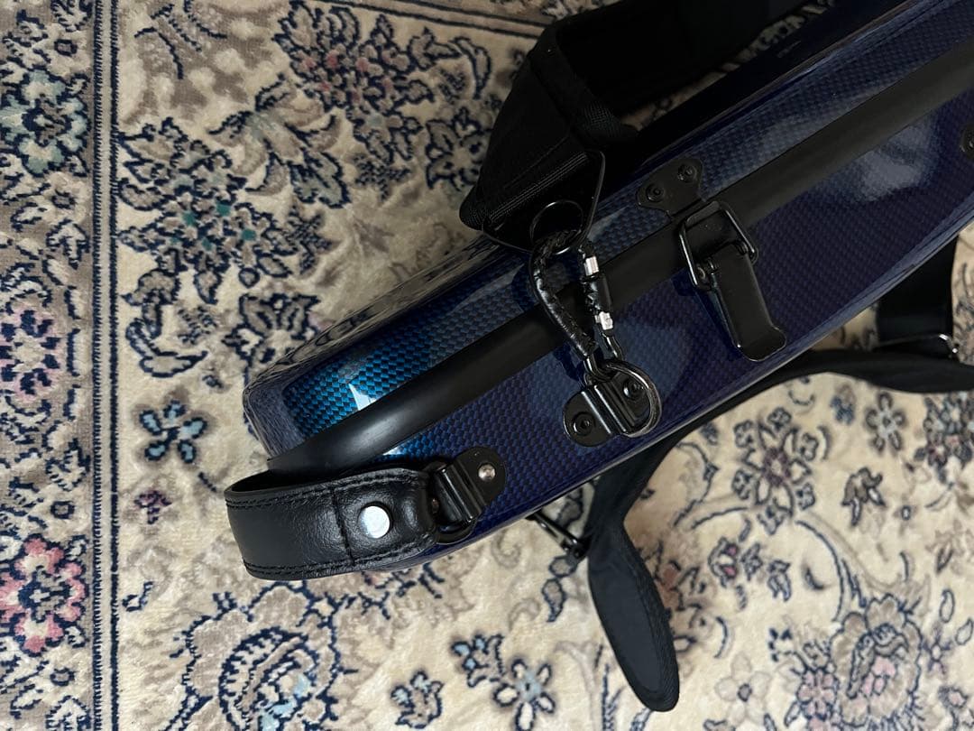 ブルー バイオリンケース ハードケース　カーボンマック　良好