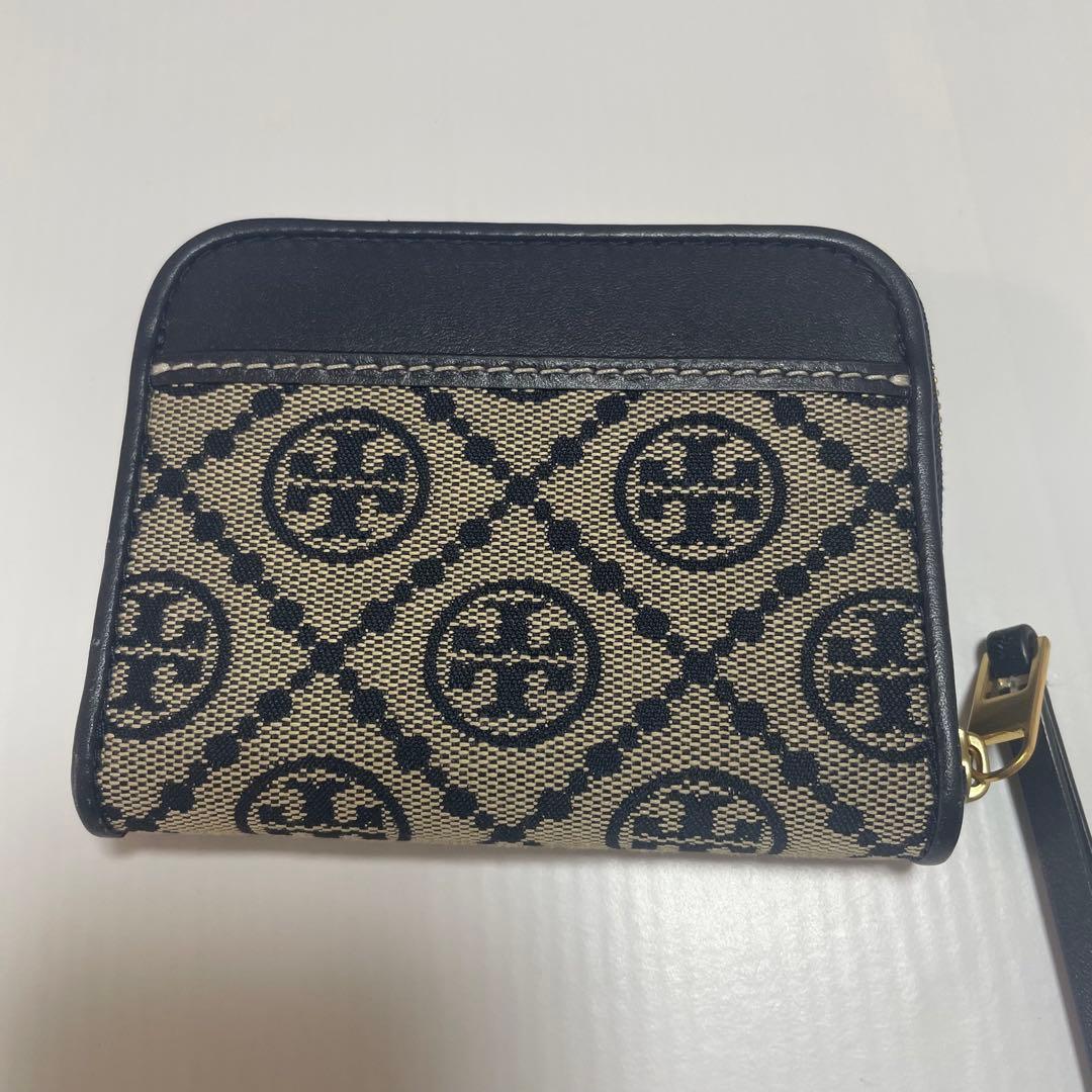 極美品　トリーバーチ　ケース　カードケース　この字型　ネイビー
