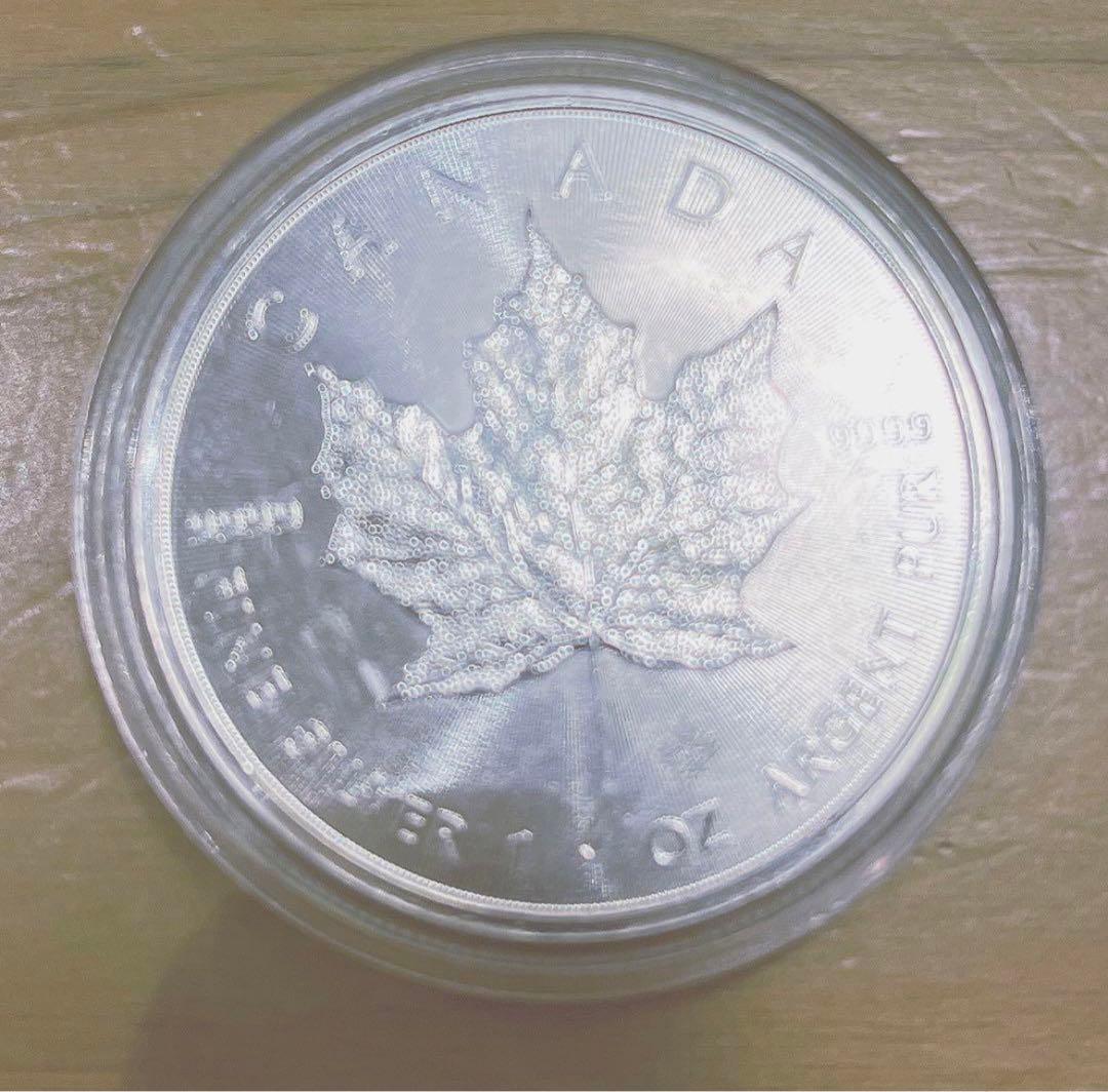メイプルリーフ硬貨カナダ 1オンス 銀貨 2018年 純銀エリザベス女王陛下記念
