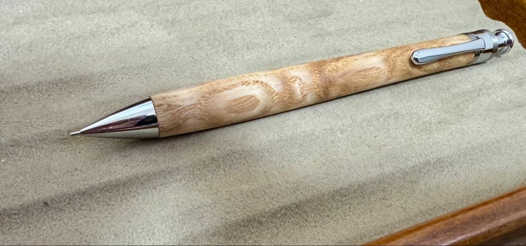 ☆工房楔 タモ 杢 ペンシル楔 シャーペン 0.5 新品☆