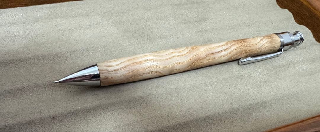 ☆工房楔 タモ 杢 ペンシル楔 シャーペン 0.5 新品☆