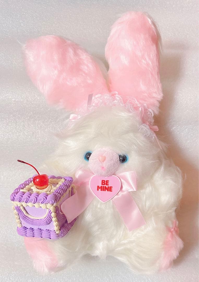 Rainbowうさぎ 人気作家 フェルト ぬいぐるみ テディベア ハンドメンド