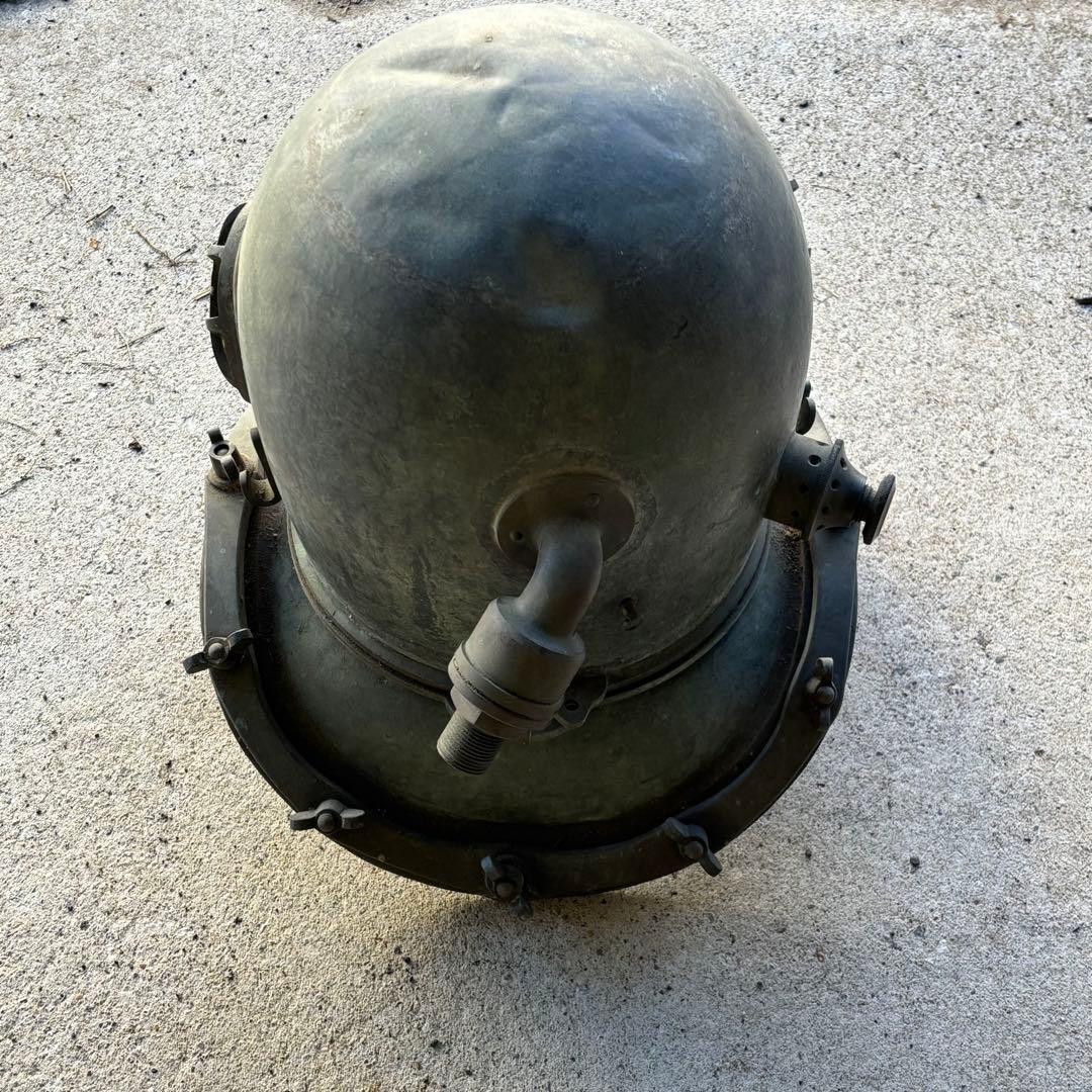 潜水ヘルメット　横濱潜水衣具株式會社　昭和　レトロ　アンティーク　骨董品