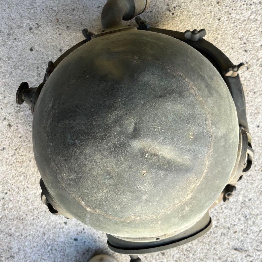 潜水ヘルメット　横濱潜水衣具株式會社　昭和　レトロ　アンティーク　骨董品