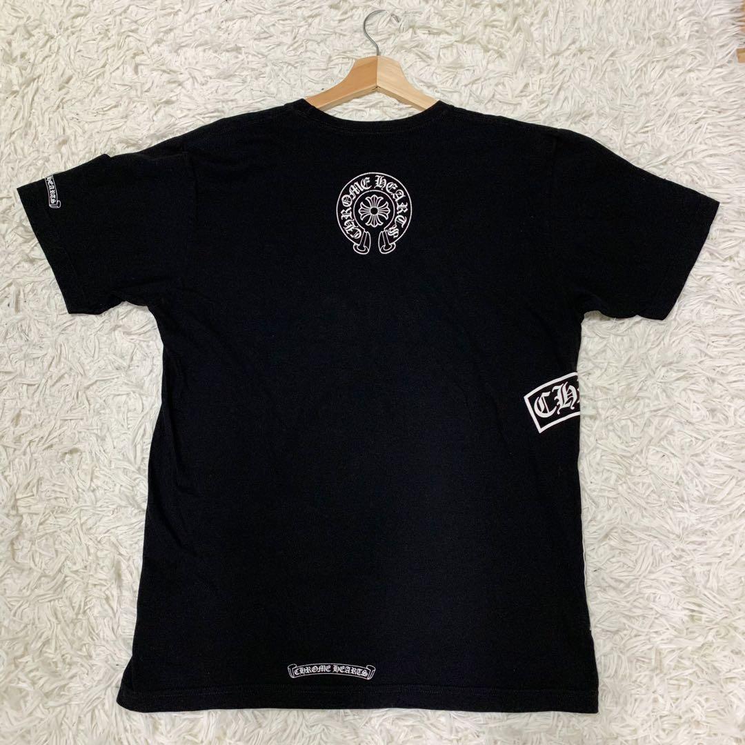 【✨美品✨】クロムハーツ Tシャツ ホースシュー ロゴポケット ブラック L