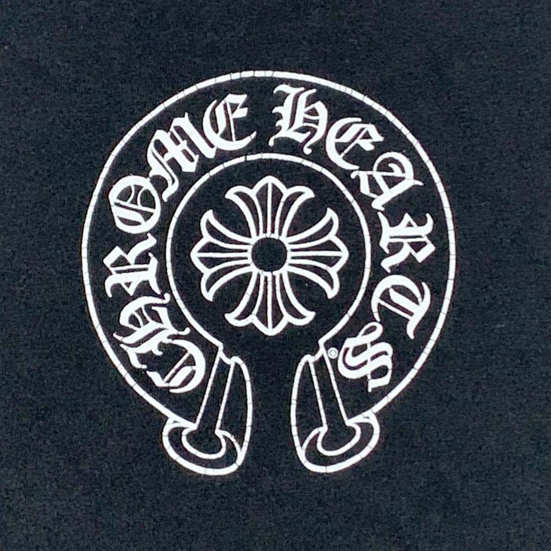 【✨美品✨】クロムハーツ Tシャツ ホースシュー ロゴポケット ブラック L