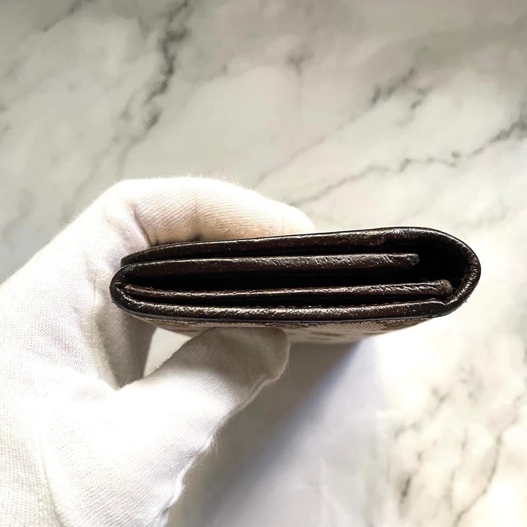 GUCCI グッチ 長財布 GGキャンバス ロゴプレート 折り財布 0120-⑤