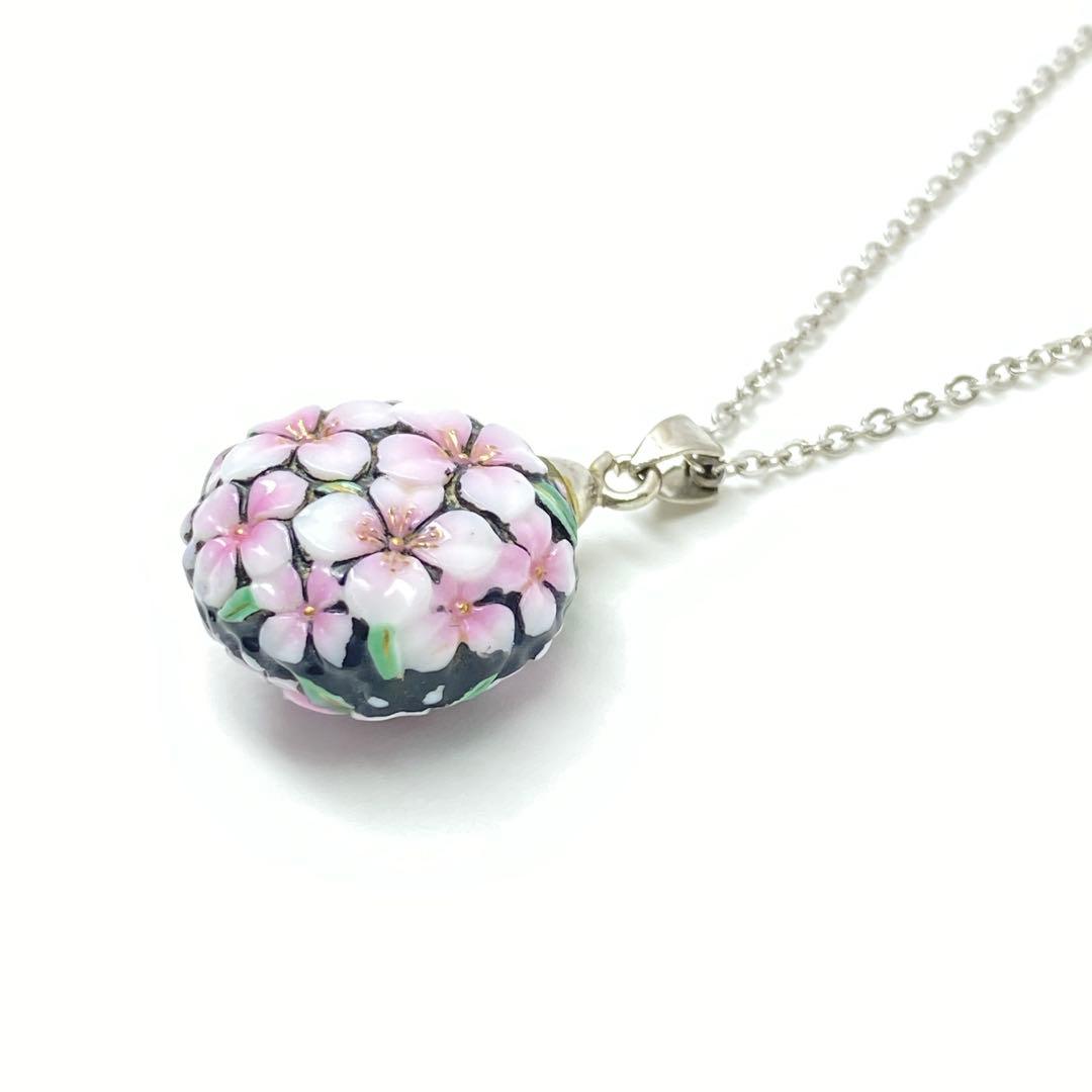 俊兼　トシカネジュエリー 有田焼 花 陶器 ネックレス