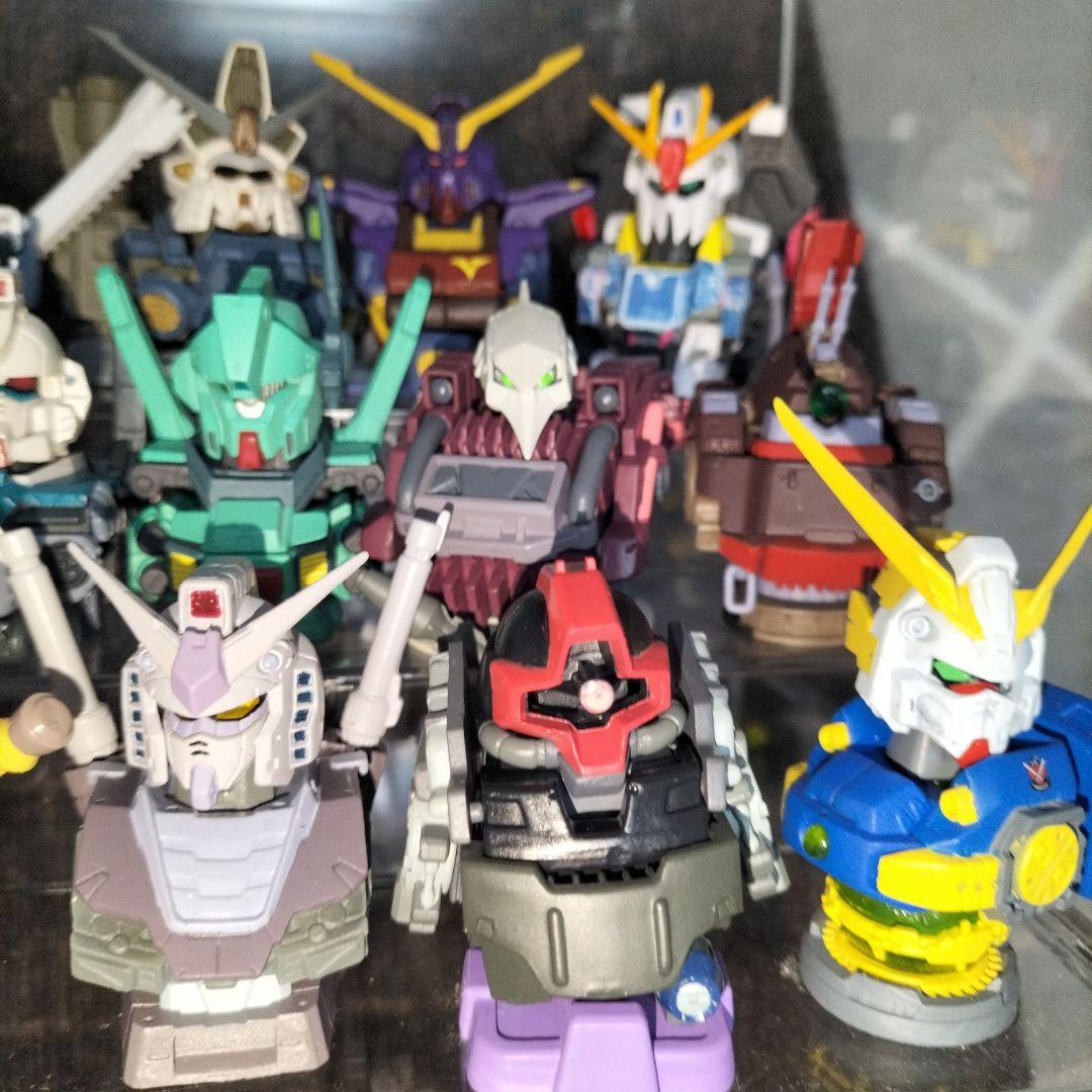 ガンダムヘッドフィギュアセット クリアケース付き