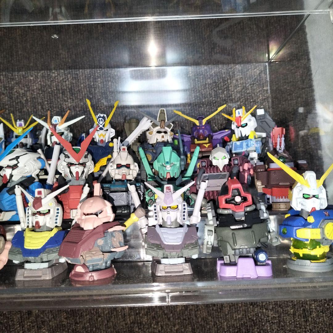 ガンダムヘッドフィギュアセット クリアケース付き