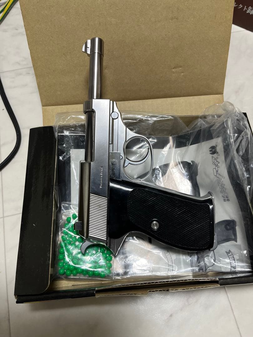 WA P38 STAINLESS MODEL エアソフトガン