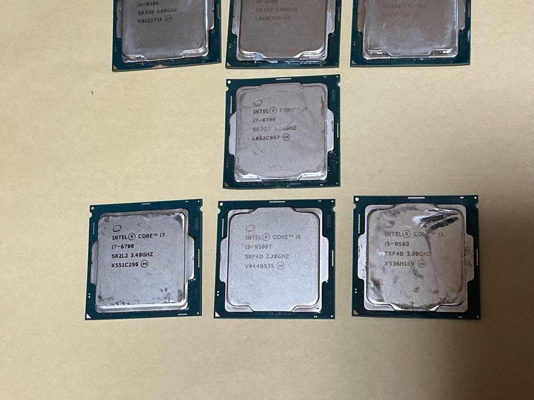 Intel Core i7-8700 SR3QS★i5-9500Tなど7個セット