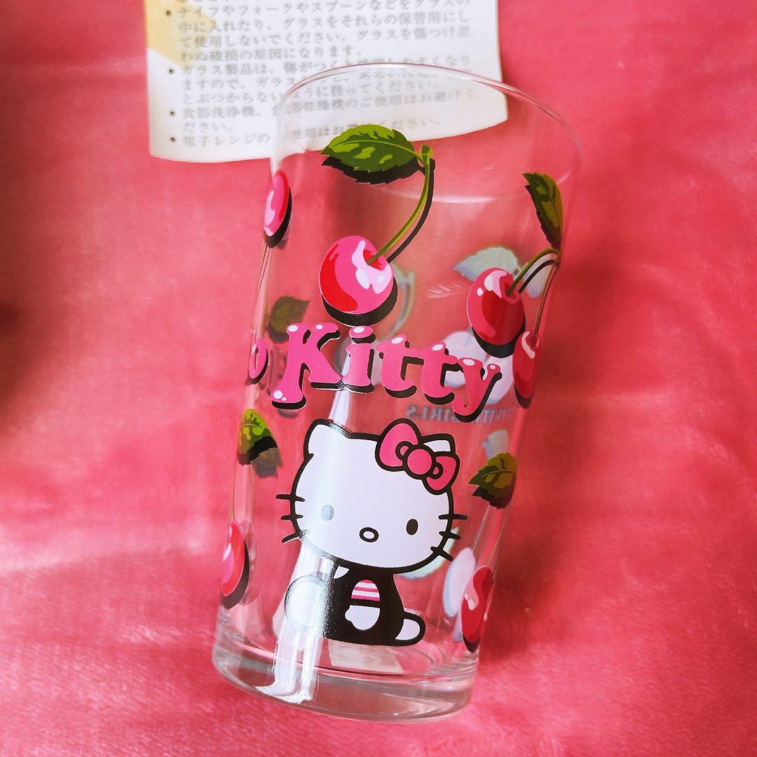 希少レア　ハローキティ　グラス　チェリー　vivitex 2001 サンリオ