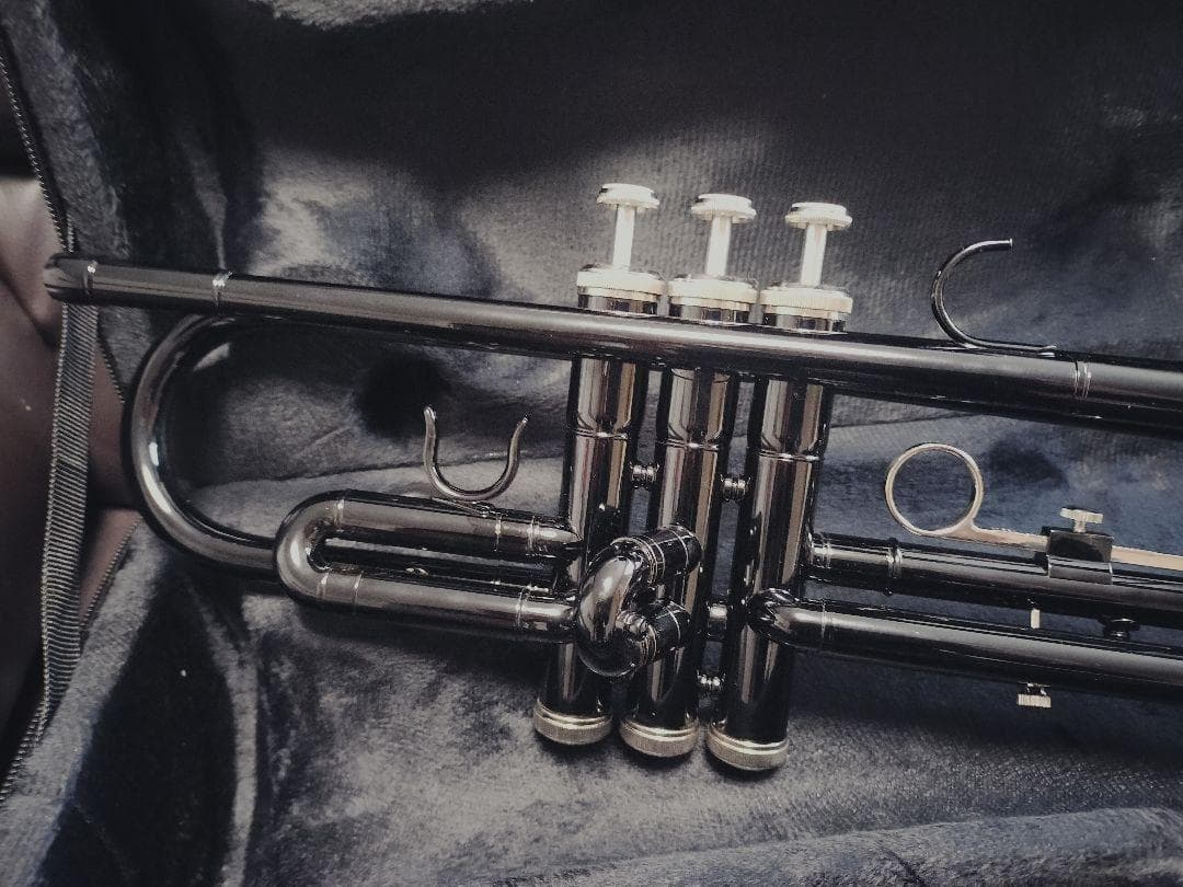 黒色（ブラック） B♭トランペット 本体　未使用品