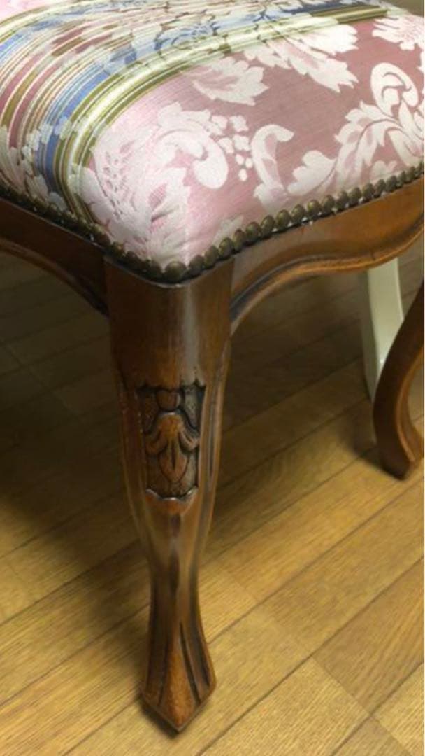 希少♦️ロココ アントワネット♦️最高級 アンティーク♦️猫脚チェア２脚＆ベンチ１脚