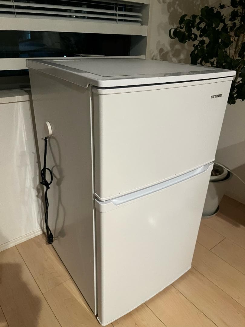 IRIS OHYAMA 2ドア冷蔵庫 IRSD-98-W ホワイト