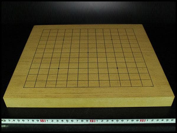 碁盤 美品 無垢材 漆線 36.5cmx33cm 厚み3cm(K-XA769)