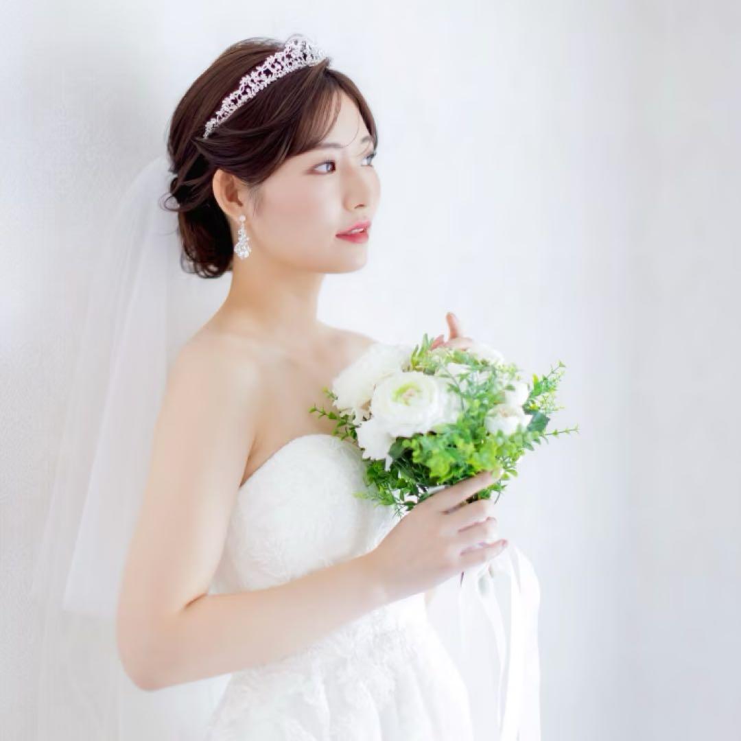 新品未使用【ANNAN WEDDING】横幅広め ティアラ T50