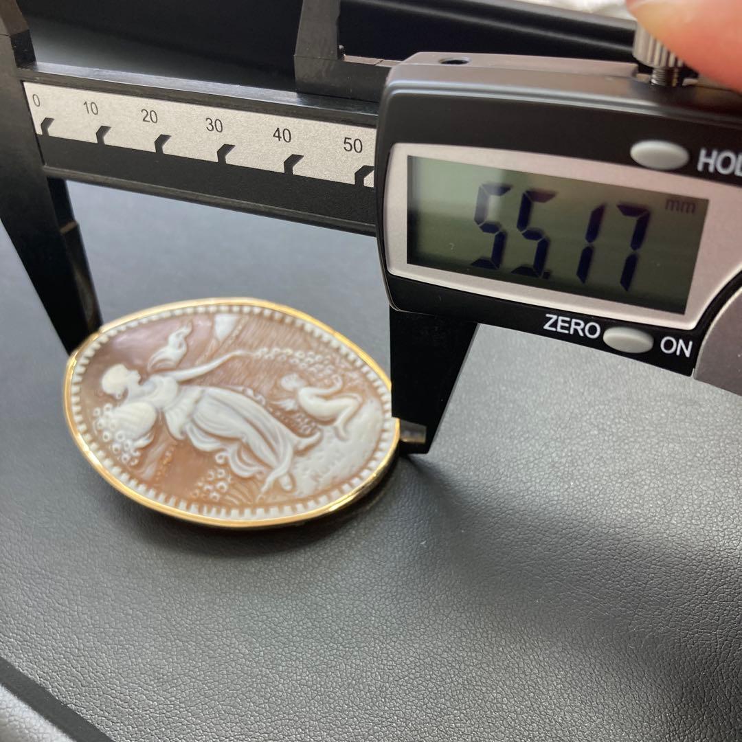 ✤作家ものシェルカメオ✤18金✤2ways