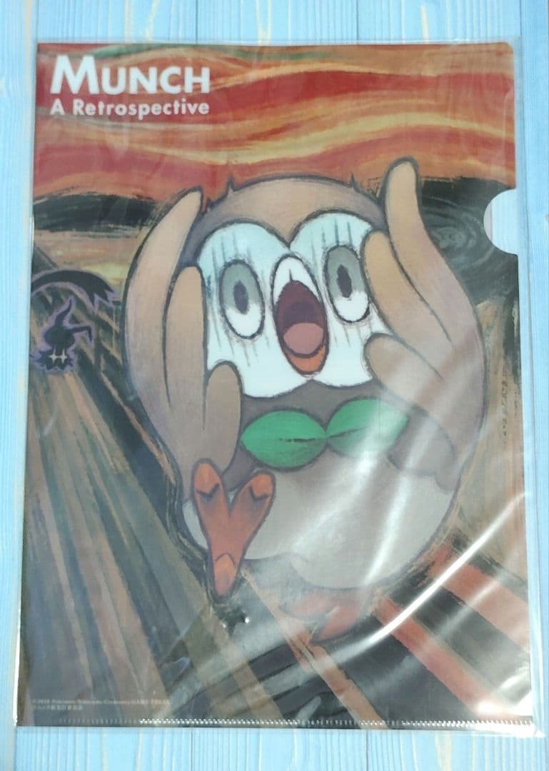 ムンク展　モクロー　クリアファイル