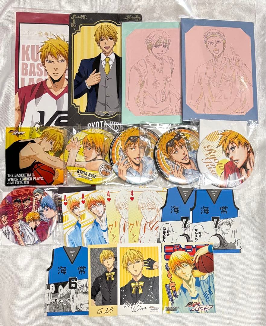 黒子のバスケ　黄瀬涼太　缶バッジ　トランプ