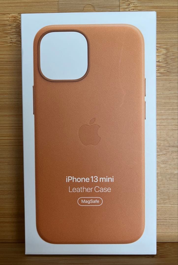 iPhone 13 mini 純正レザーケース ゴールデンブラウン