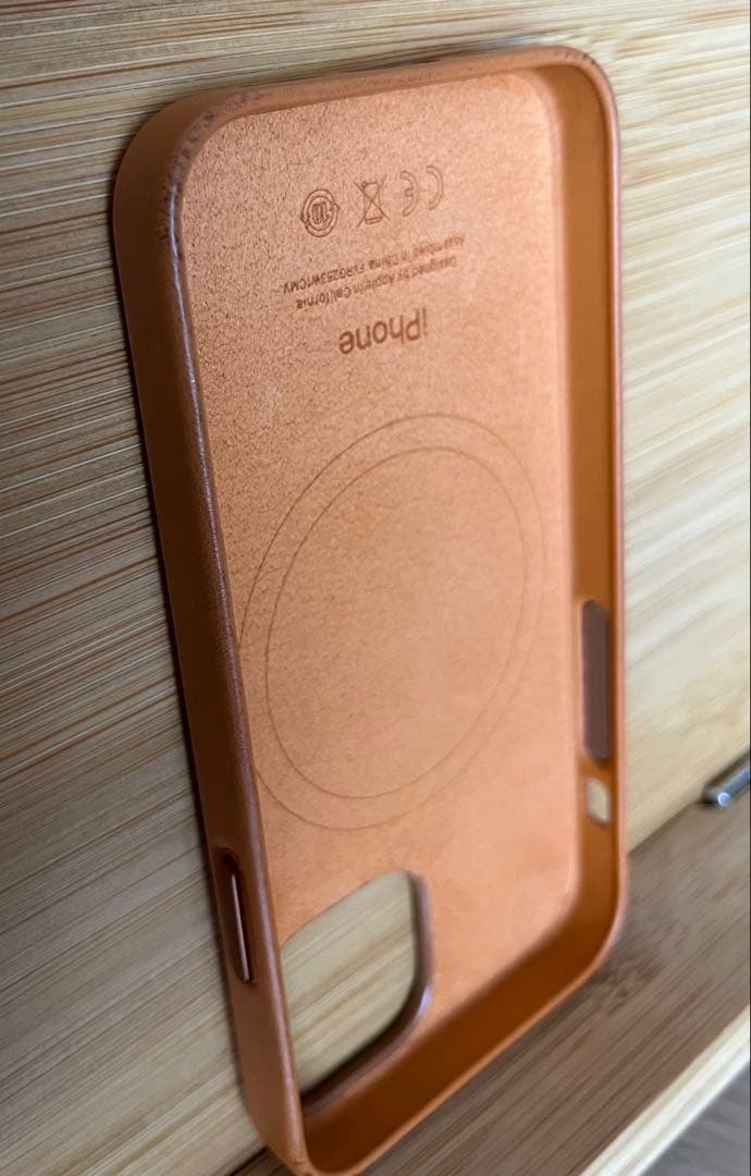 iPhone 13 mini 純正レザーケース ゴールデンブラウン