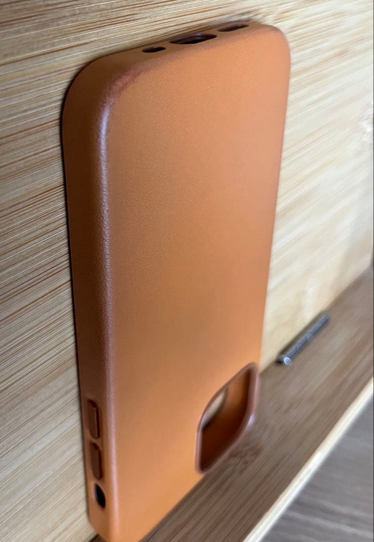 iPhone 13 mini 純正レザーケース ゴールデンブラウン