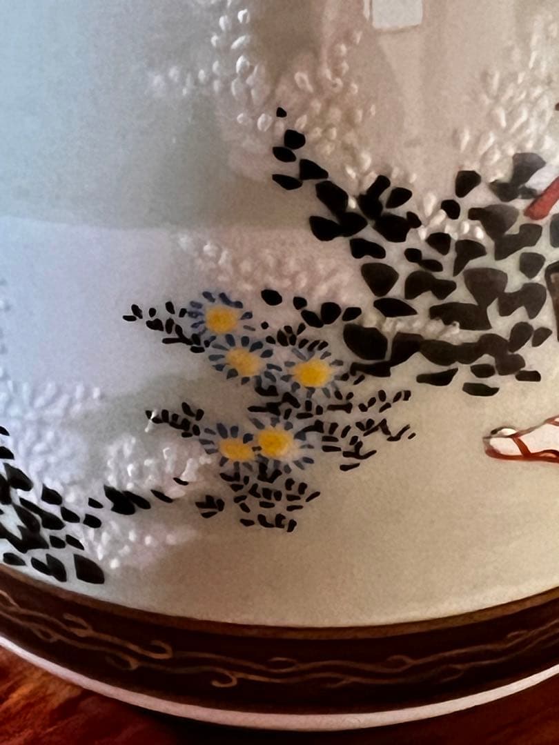 蔵出し　九谷　骨董　アンティーク　一輪挿　インテリア小物