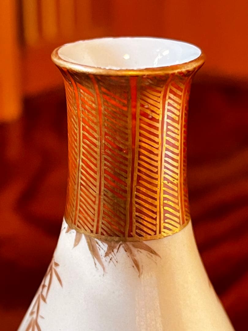 蔵出し　九谷　骨董　アンティーク　一輪挿　インテリア小物