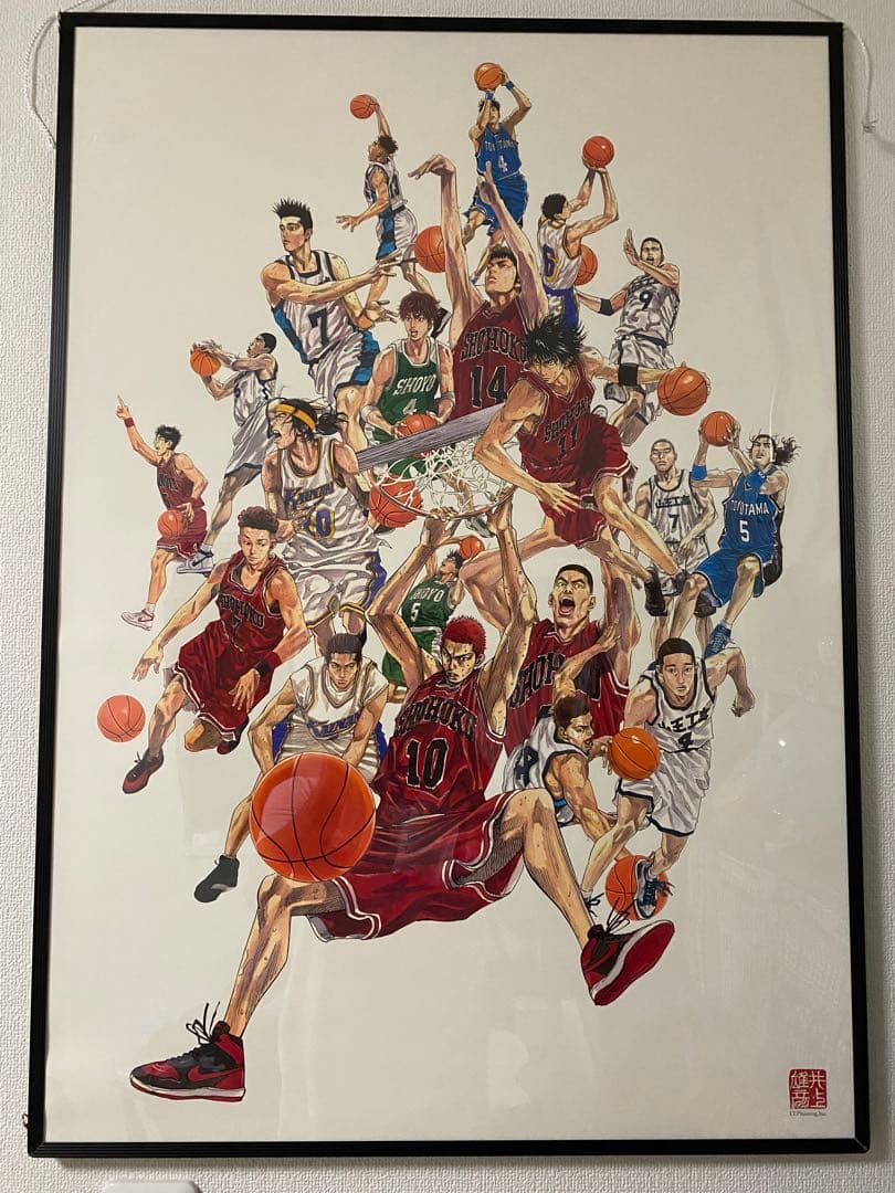 スラムダンク　ポスター　A1サイズ　額縁付き　slam dunk バスケット