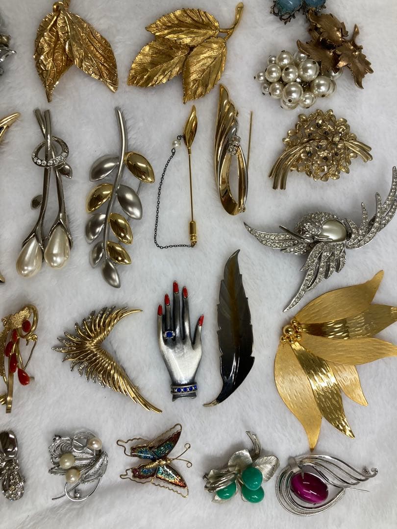 レディース　アクセサリー　プローチ　真珠　宝石　プローチ55点まとめ売り