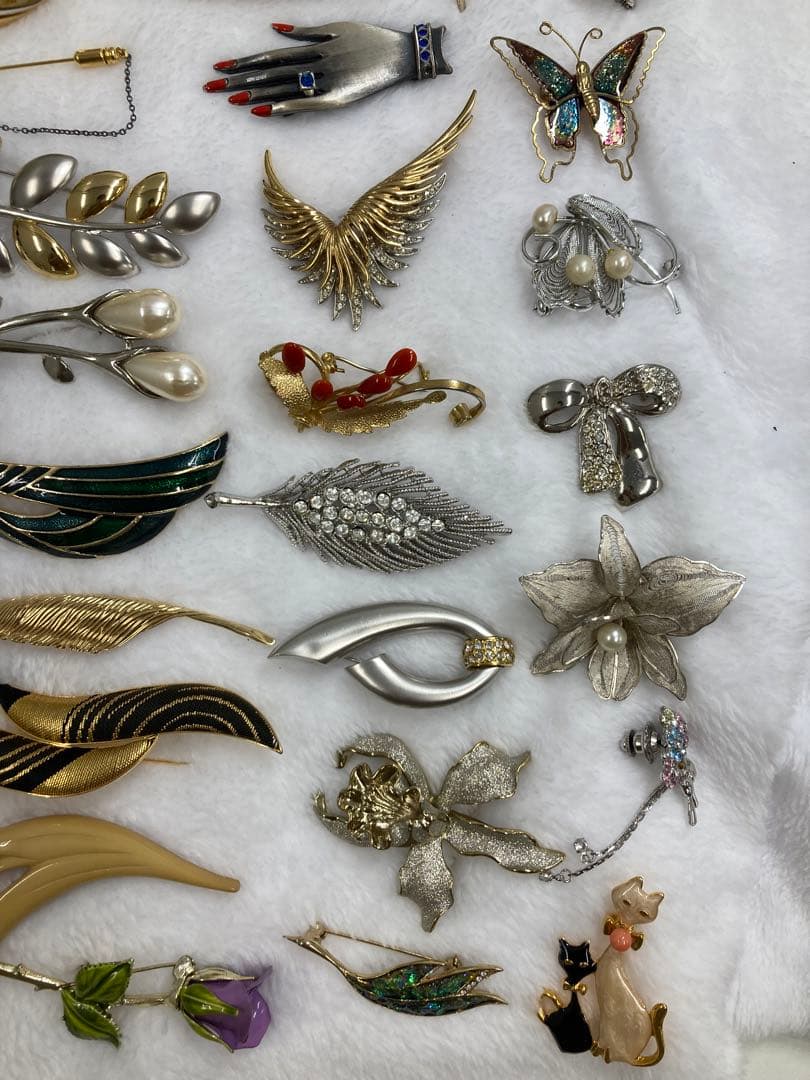 レディース　アクセサリー　プローチ　真珠　宝石　プローチ55点まとめ売り