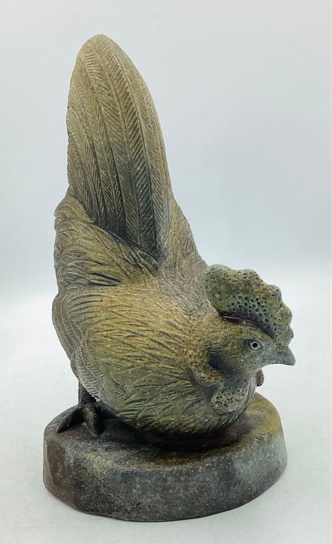 Sahara❣️★ 小山一草先生　備前焼鶏置物　共箱　★ 【101】　★