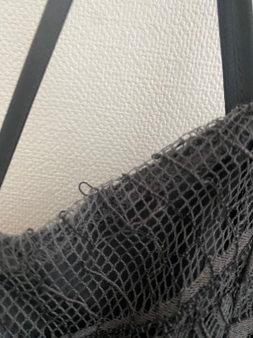 グレー フローラル刺繍 マキシドレス