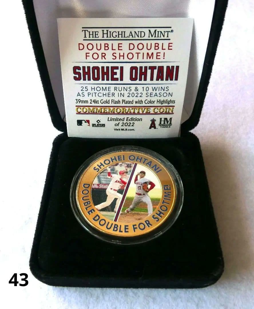 大谷翔平　2022年　104年ぶりの2桁勝利＆2桁本塁打達成記念ゴールド