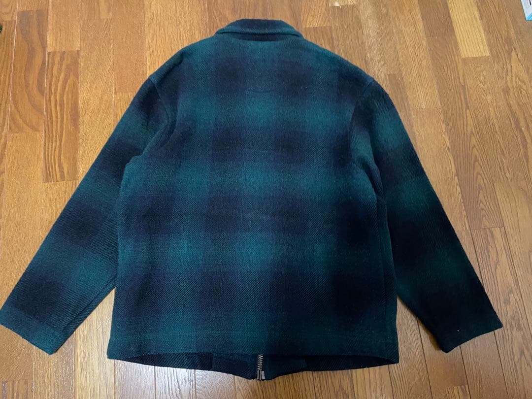 ケンちゃん　eddie bauer オンブレウール ジャケット　グリーン