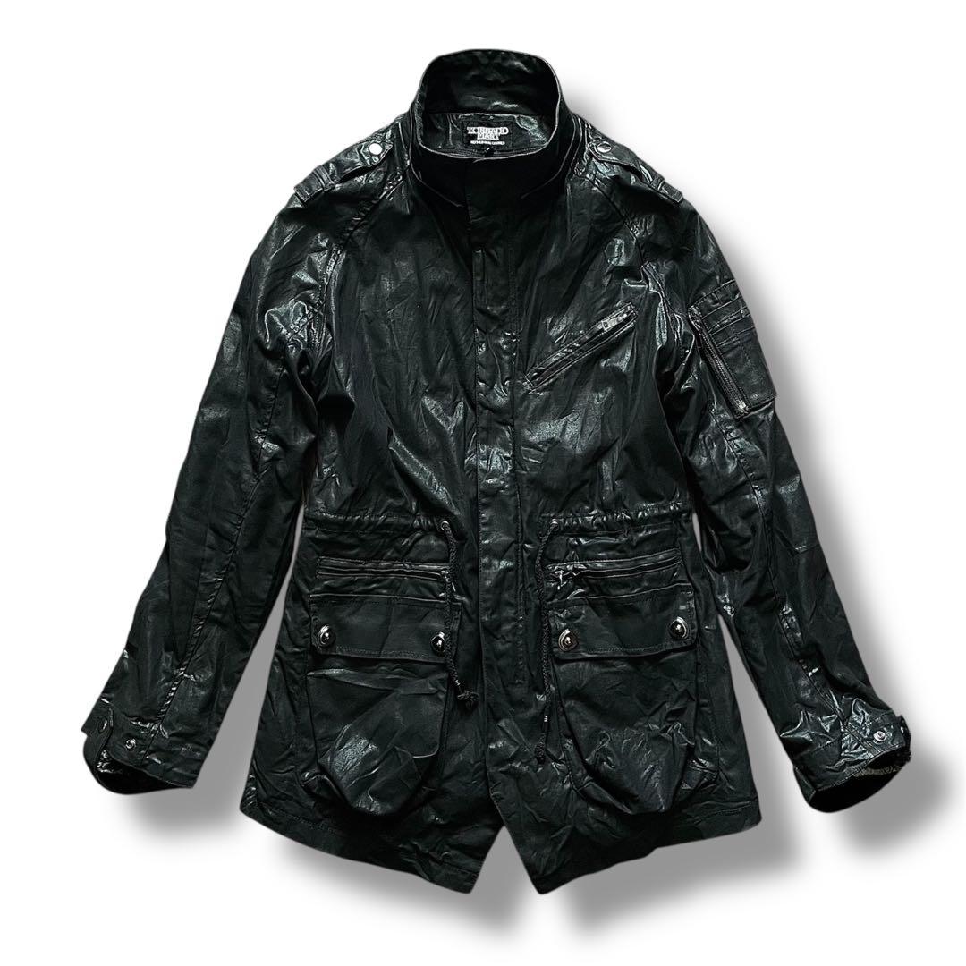 ジャケット・アウター 00s COATING FUR MILITARY MODS COAT
