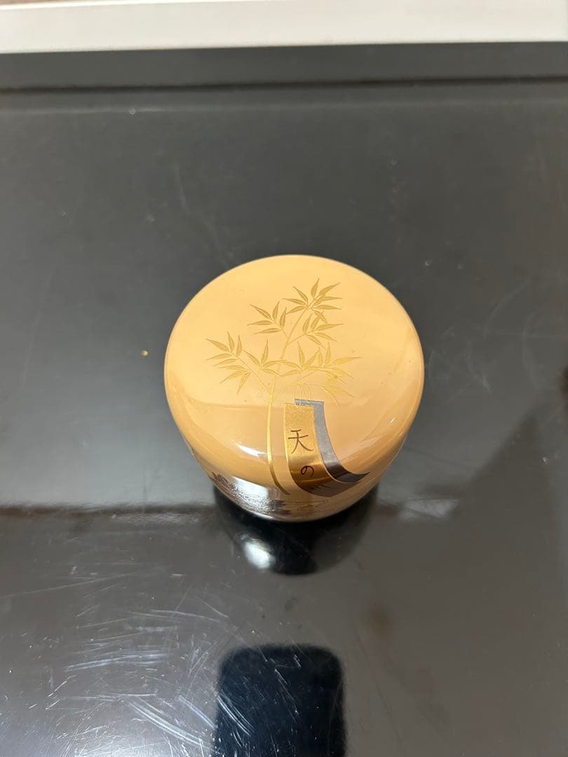 白漆七夕蒔絵大棗　茶道具懐石茶箱鵬雲斎坐忘斎淡々斎即中斎七事式而妙斎香合水指茶碗