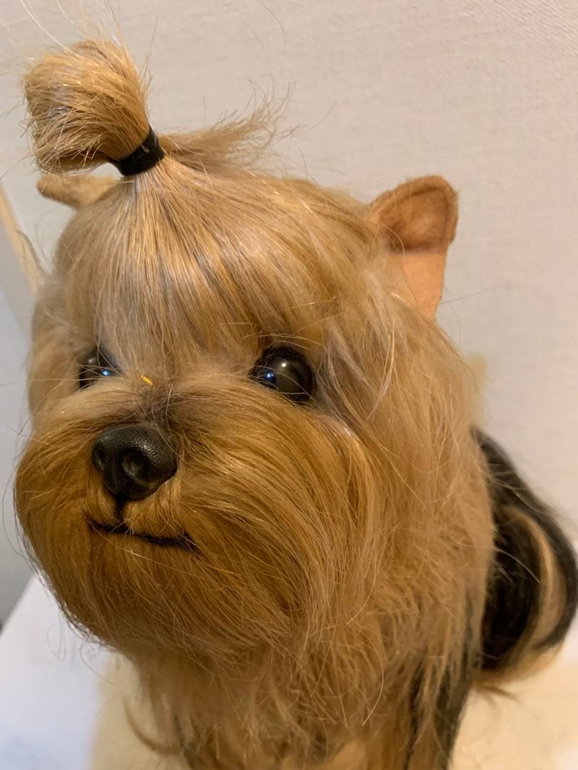 【ドレッシー　ペット】ヨークシャーテリア ぬいぐるみ　日本製　昭和レトロ