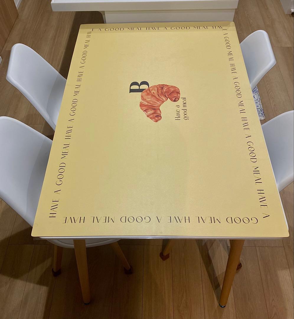 ダイニングテーブルとイームズチェア5点セット 食卓テーブル　ホワイト北欧セット