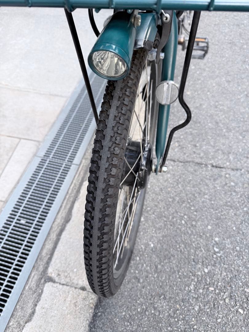 子供乗せ　ブリヂストン　電動アシスト自転車 チャイルドシート付き ダークグリーン