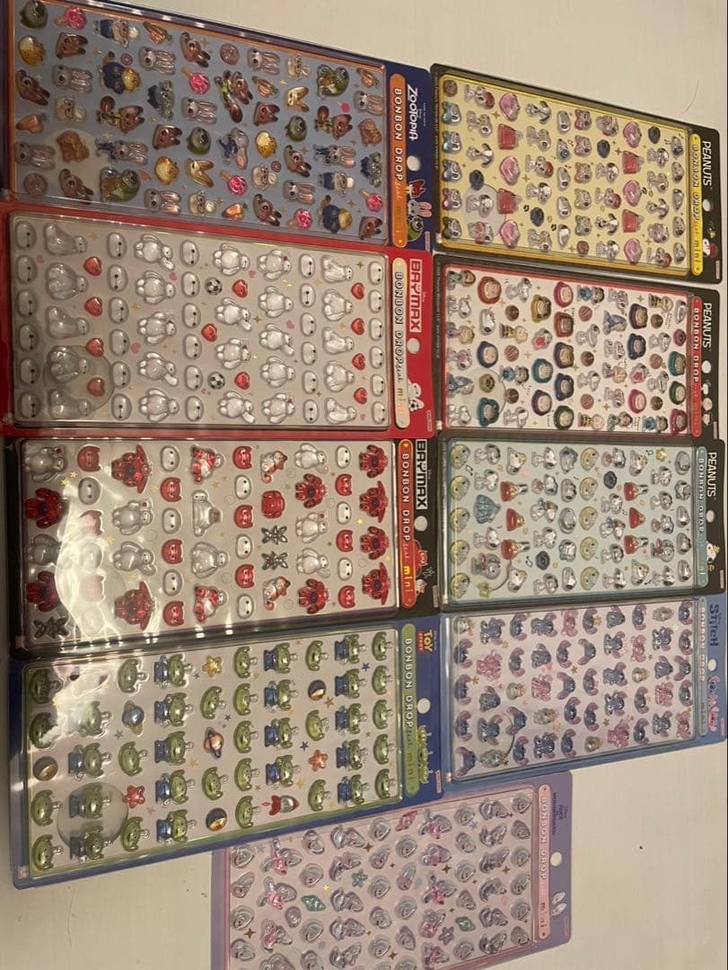 y*9様 第二弾　ボンボンドロップシールmini ディズニースヌーピーまとめ売り