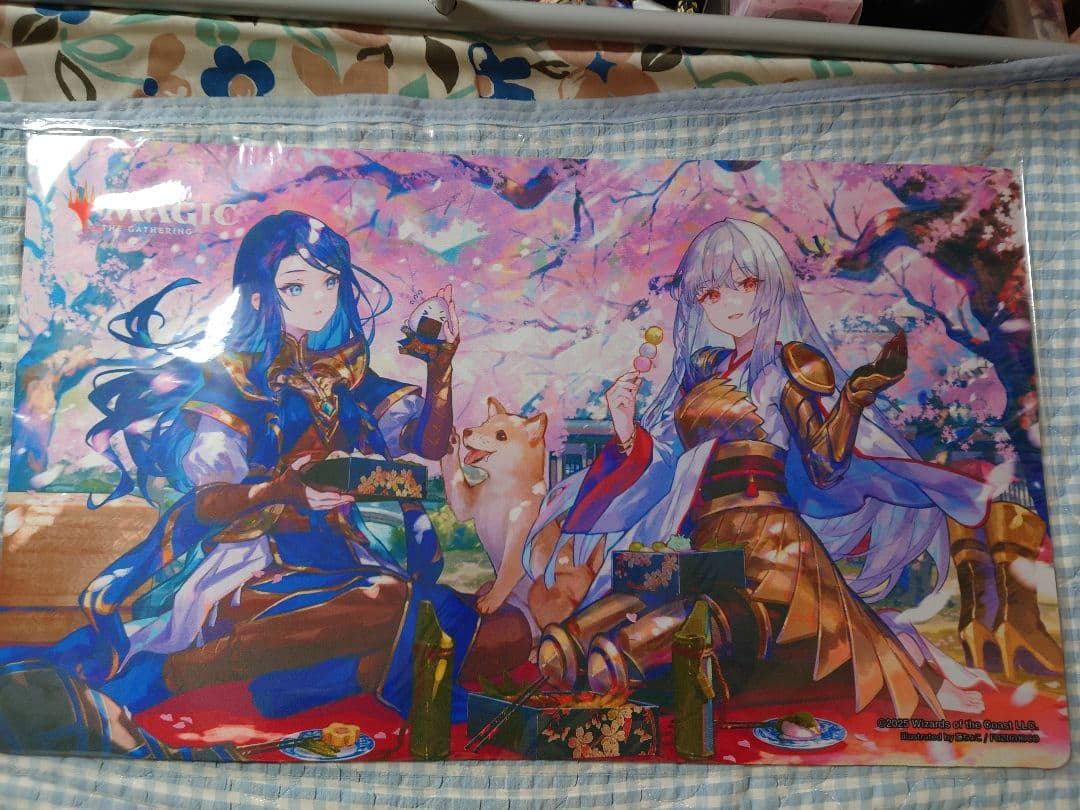 MTG 放浪皇のお花見キャンペーン プレイマット　集合絵