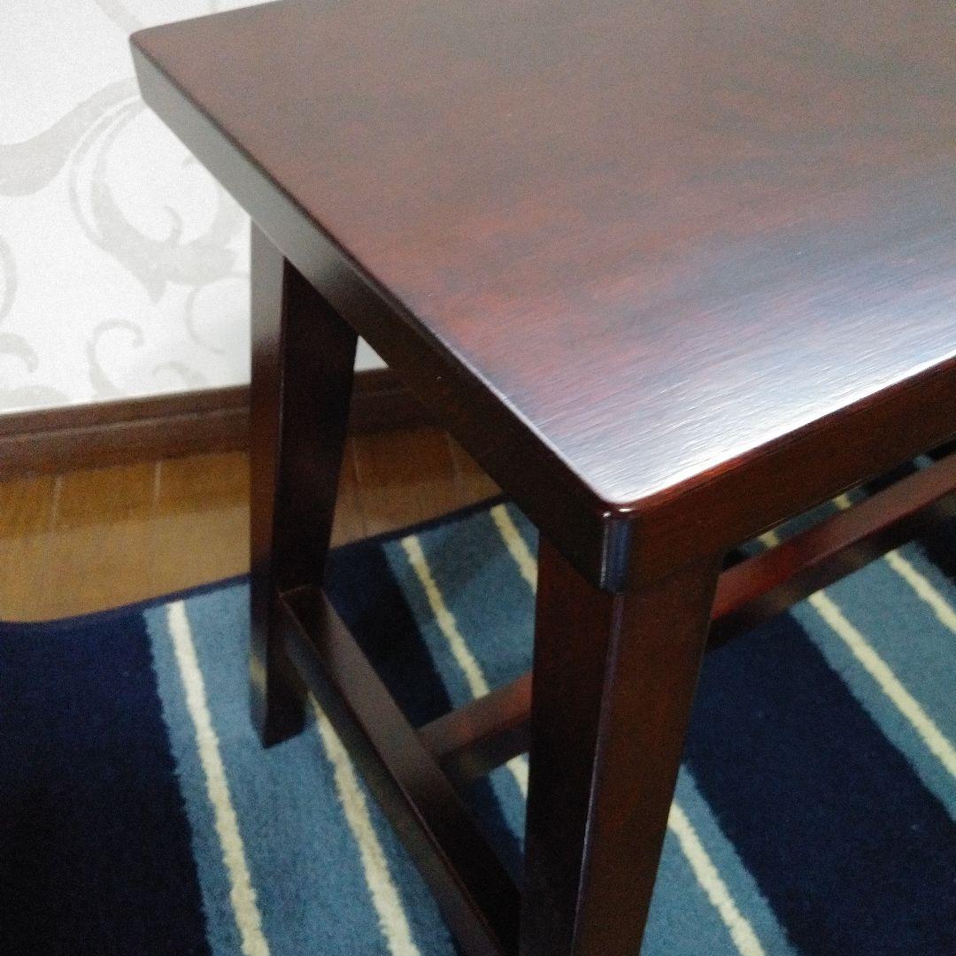 松本民芸家具　角脚 スツールテーブル