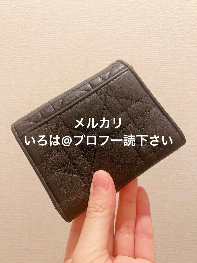 Dior レディディオール ロータスウォレット 折り財布